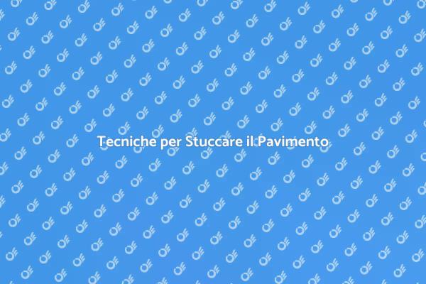 Come Stuccare il Pavimento del Bagno