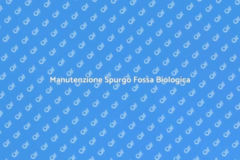 Controllo Spurgo Fossa Biologica