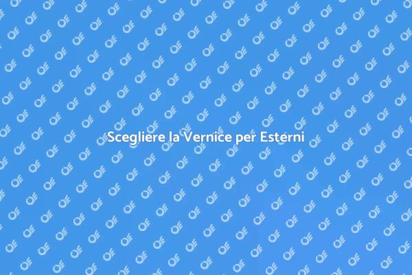 Guida alla Vernice per Pareti Esterne