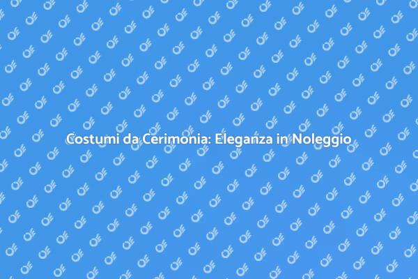 Eleganza e Sostenibilità nei Costumi