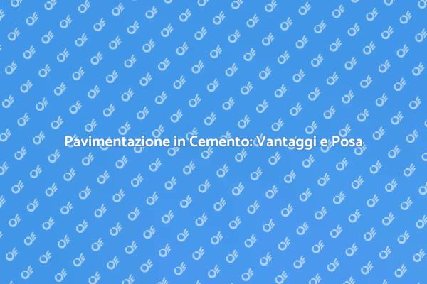 Guida alla Posa di Pavimentazione Esterni