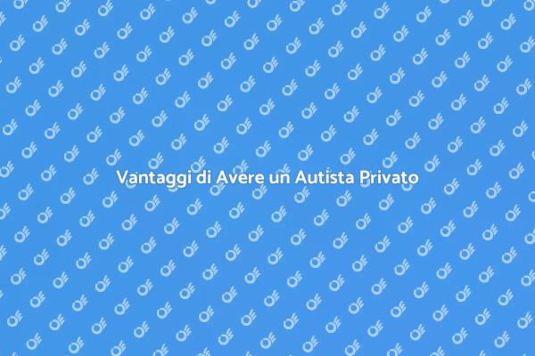 Ottimizza il Tuo Tempo con un Autista