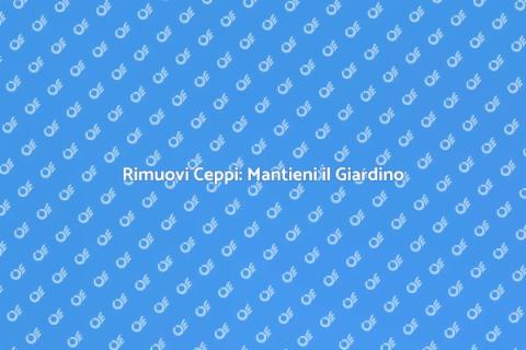 Macinazione Ceppi: Servizio Giardino