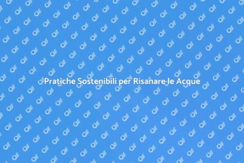 Risanamento Risorse Idriche Contaminate