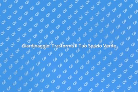 Servizio di Giardinaggio Professionale