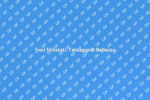 Tatuaggi con Fiori Stilizzati
