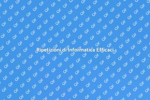 Ripetizioni Informatica per Superiori