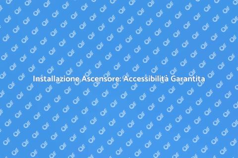 Ascensore Accessibile: Un'Installazione Necessaria