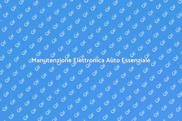 Sicurezza con la Pulizia Elettronica Auto