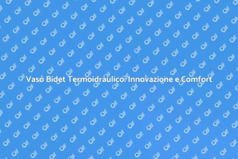 Vaso Bidet Termoidraulico: Comfort Sanitario