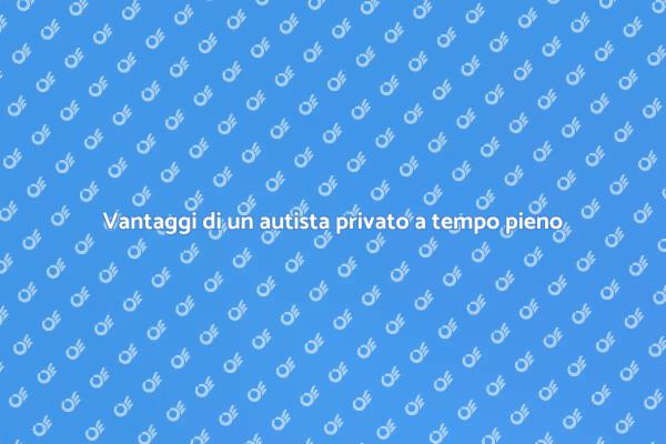 Perché scegliere un autista privato?