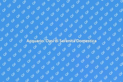 Acquario per Calma Mentale