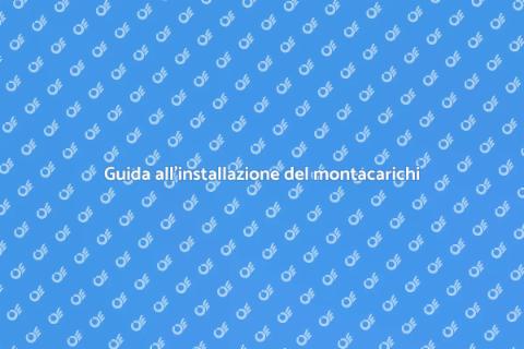 Montacarichi moderno: installazione facile