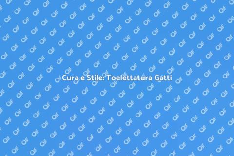 Toelettatura Completa per Gatti