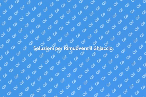 Rimuovi il Ghiaccio per Sicurezza e Comfort