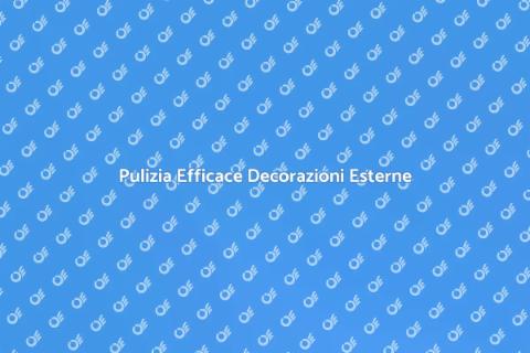 Lavaggio Alta Pressione Decorazioni