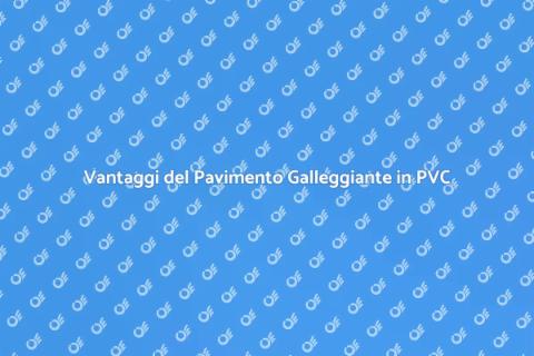 Pavimento Galleggiante in PVC Antiscivolo
