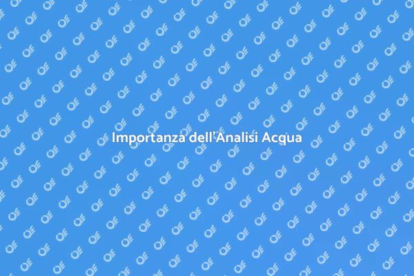 Analisi dell'Acqua Dolce Essenziale