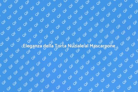 Torta Nuziale con Glassa al Mascarpone