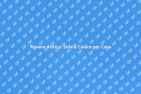 Eleganza e Calore del Parquet Antico