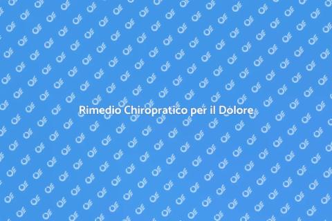 Manipolazione Chiropratica per il Dolore
