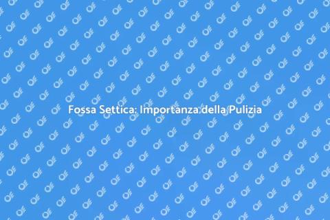 Pulizia Fossa Septica: Guida Essenziale