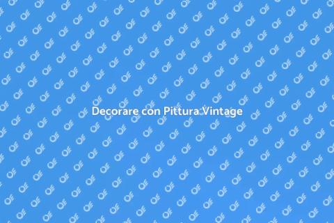 Pittura Murale Stile Vintage