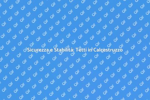 Sostenere un Tetto in Calcestruzzo