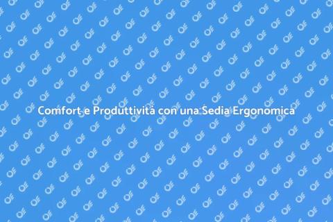 Sedia Ufficio con Supporto Ergonomico