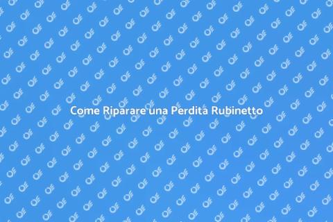 Riparazione Perdita Rubinetto Facile