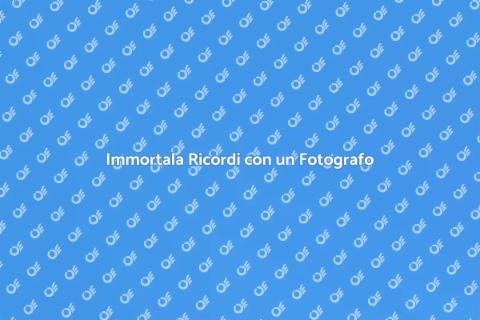 Cattura Momenti Unici con un Fotografo