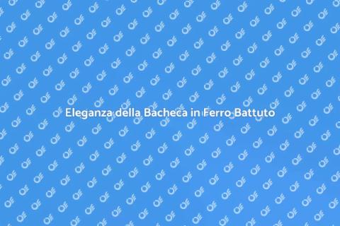 Bacheca da Parete in Ferro Battuto