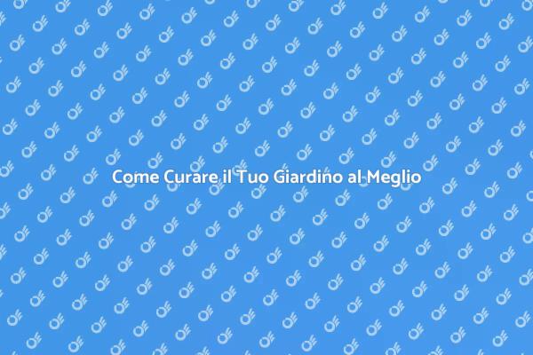 Guida alla Manutenzione del Giardino
