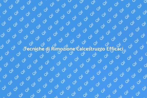 Rimozione Calcestruzzo Lavori Pubblici