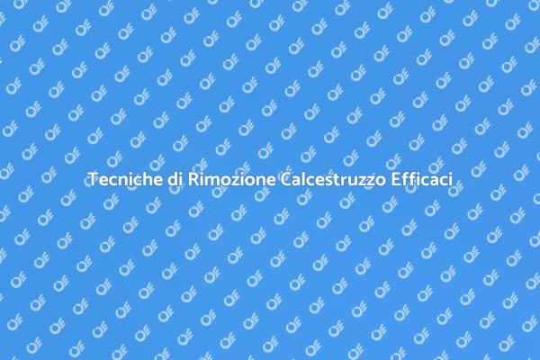 Innovazione nella Rimozione del Calcestruzzo
