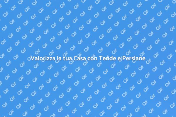 Trattamenti Finestra: Estetica e Comfort