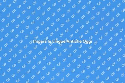 Lezioni di Lingue Antiche Online