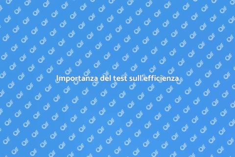 Testare l'efficienza energetica ora