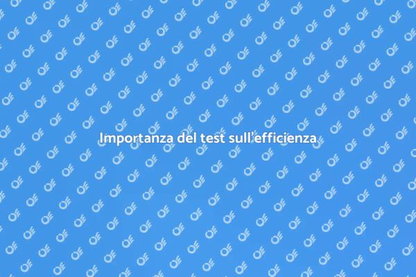 Efficienza energetica: test e vantaggi