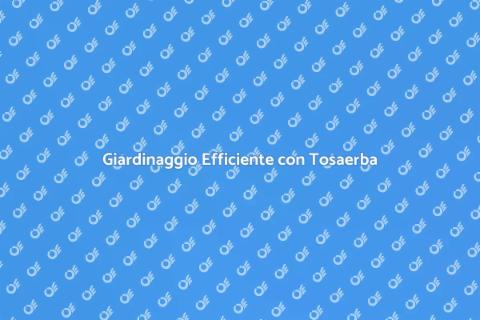 Tosaerba a Quattro Ruote Motrici