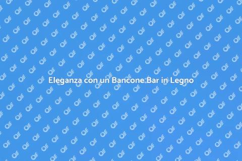 Bancone Bar in Legno Intarsiato