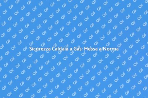 Messa a Norma Caldaia a Gas Sicura