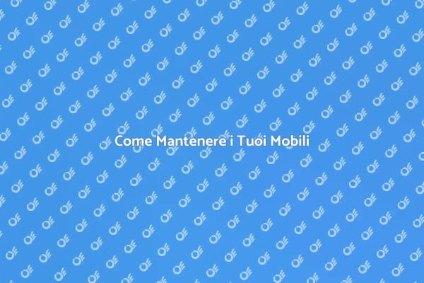Manutenzione Professionale dei Mobili