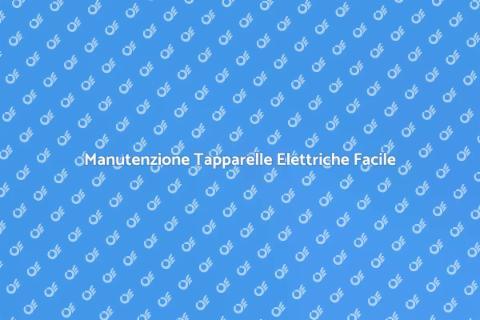 Controllo Tapparelle Elettriche Essenziale
