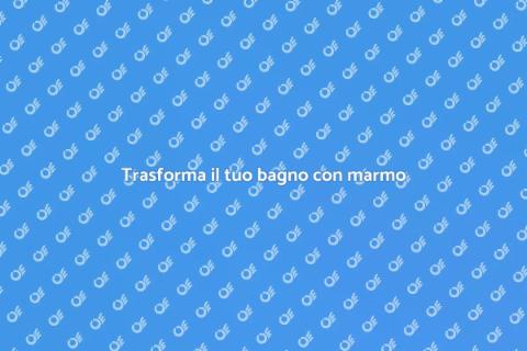 Rinnova il bagno con marmo di Carrara