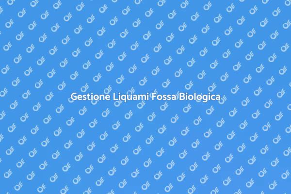 Trattamento Sicuro dei Liquami Fossa