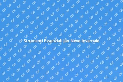 Attrezzatura per Pulizia Neve Invernale