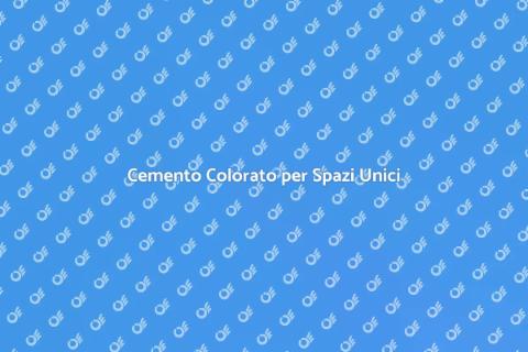 Pavimenti in Cemento Colorato