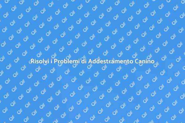 Addestramento Canino: Consigli Utili