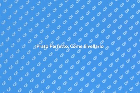 Livellamento Prato in Giardino